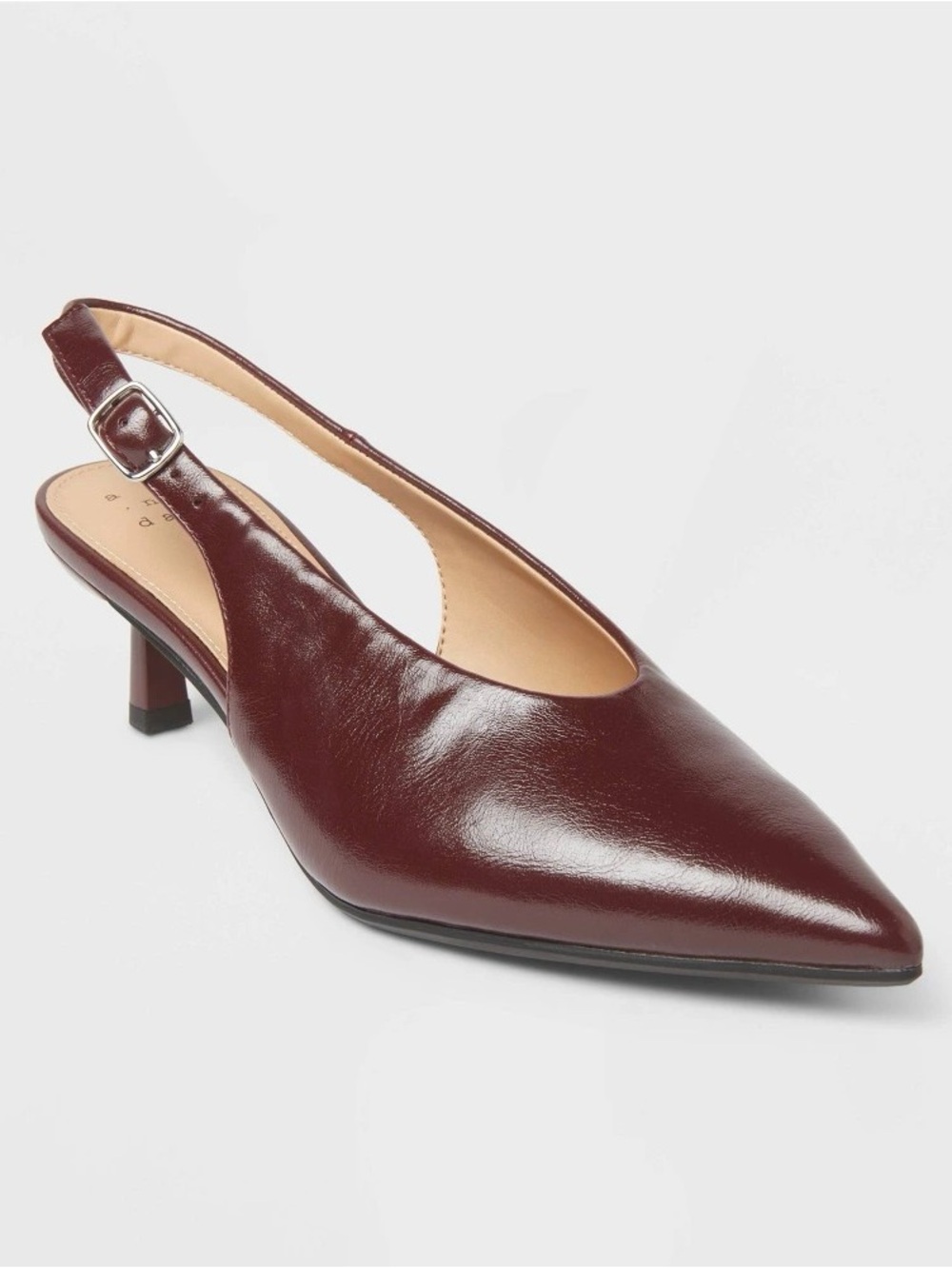 Women’s Samantha Sling Back Kitten Heels – a New Day™ Burgundy - new